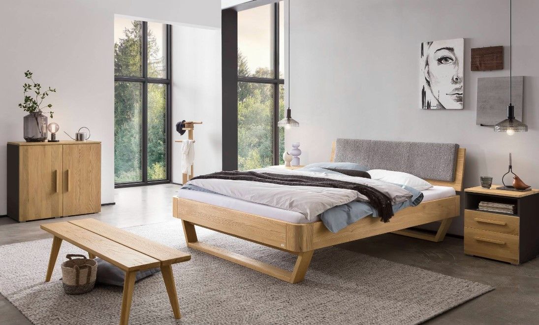 Lit Oak-Bianco Hasena Au Logis Ameublements