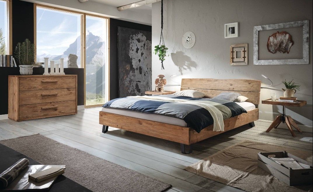 Lit Oak-Vintage Hasena Au Logis Ameublements