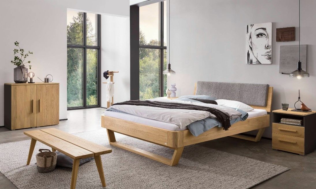 Lit Oak-Bianco Hasena Au Logis Ameublements