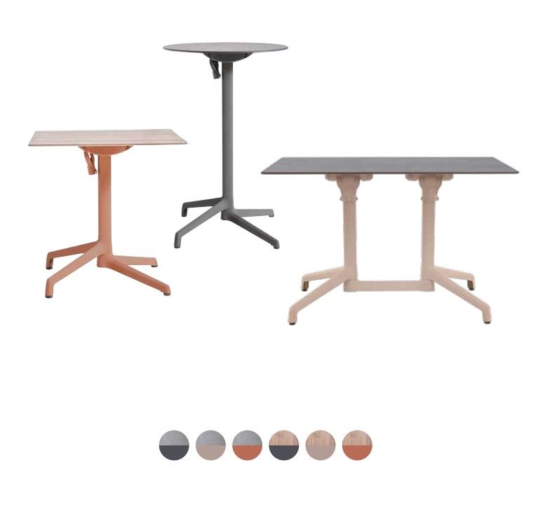Plateau+pieds Table rabattable Grosfillex Au Logis Ameublements