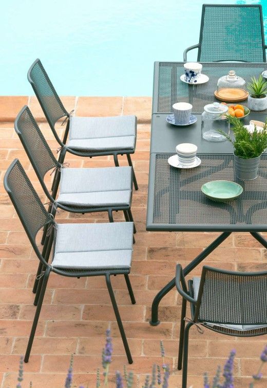 Table de jardin extensible métal Athena Emu Au Logis Ameublements