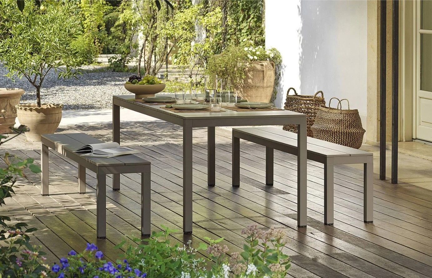Table de jardin Rio Alu 140 Extensible Nardi Au Logis Ameublements