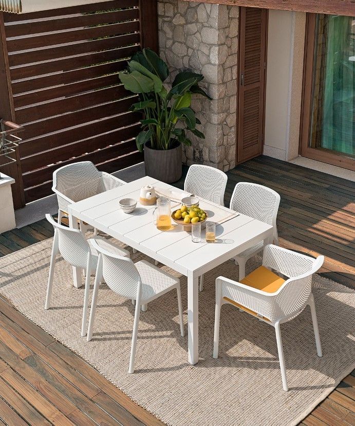 Table de jardin Rio Alu 140 Extensible Nardi Au Logis Ameublements