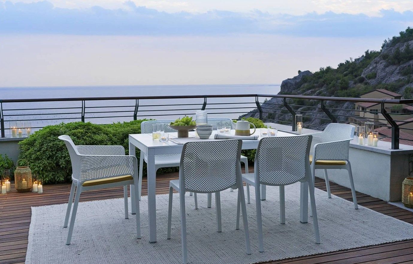 Table de jardin Rio Alu 140 Extensible Nardi Au Logis Ameublements