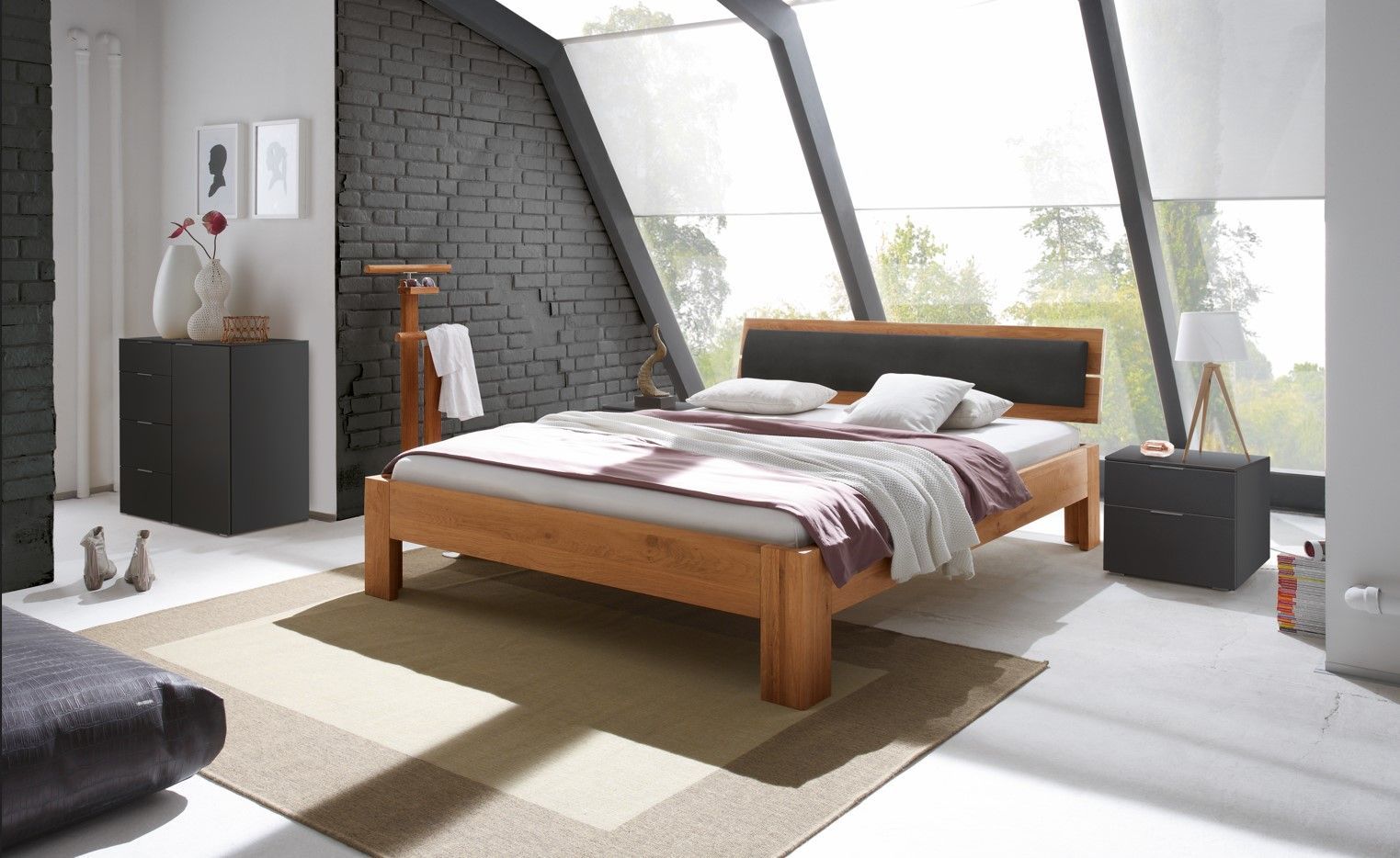 Cadre de lit Programme Oak-Line Hasena Au Logis Ameublements