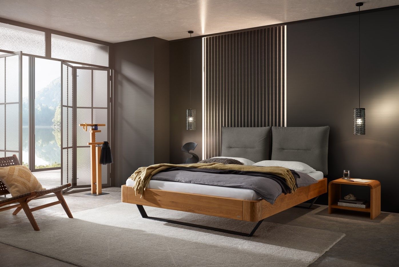 Cadre de lit Programme Oak-Line Hasena Au Logis Ameublements