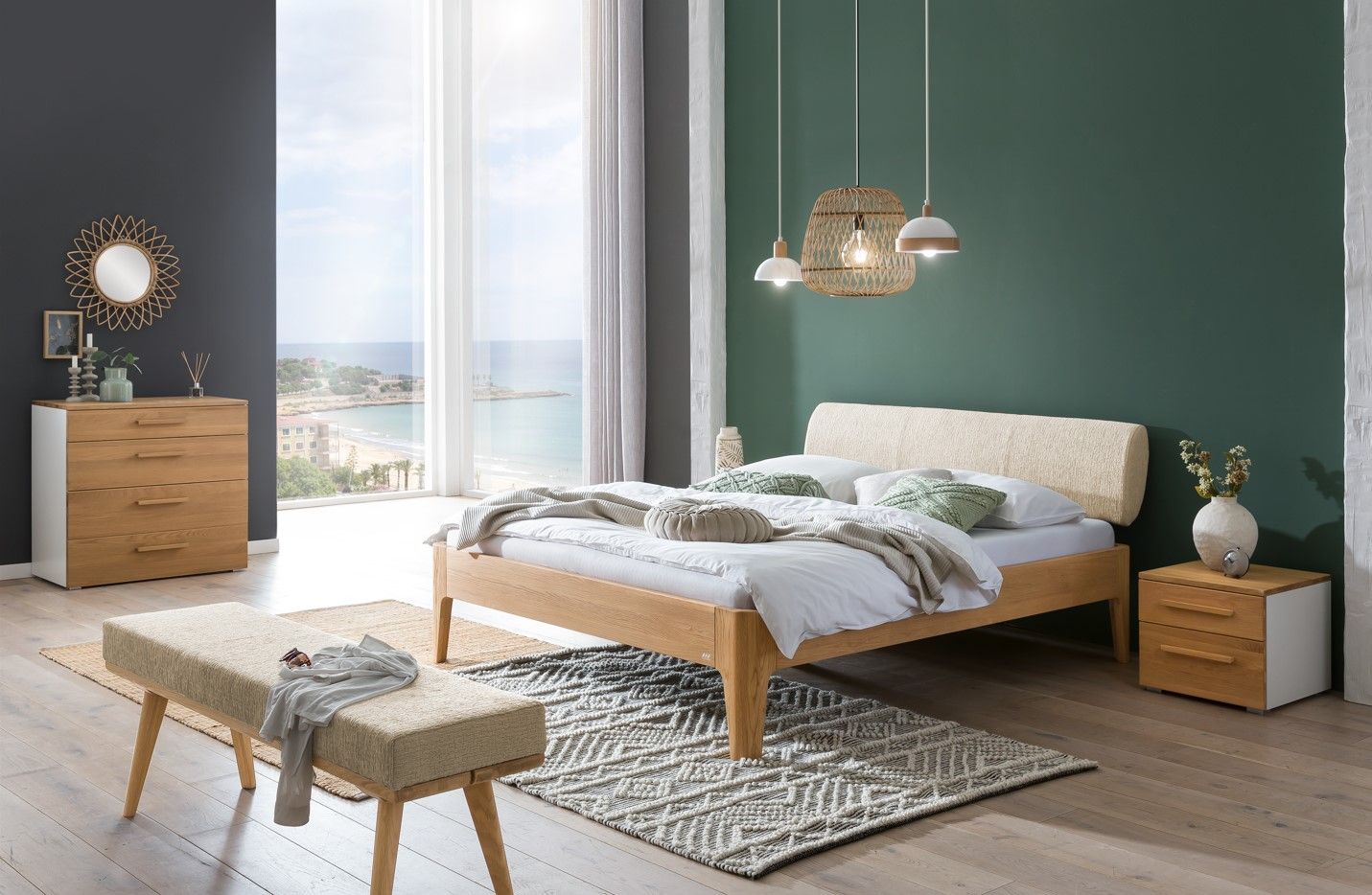 Cadre de lit Programme Oak-Line Hasena Au Logis Ameublements