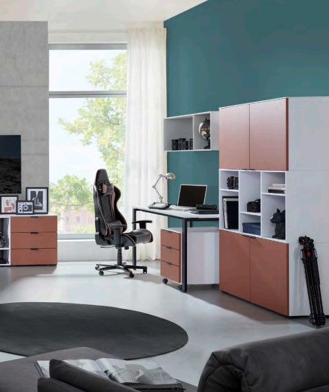Bureau à pieds en U noir Omlin Au Logis Ameublements