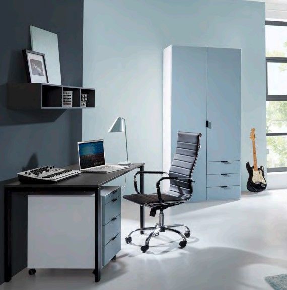 Bureau à pieds en U noir Omlin Au Logis Ameublements