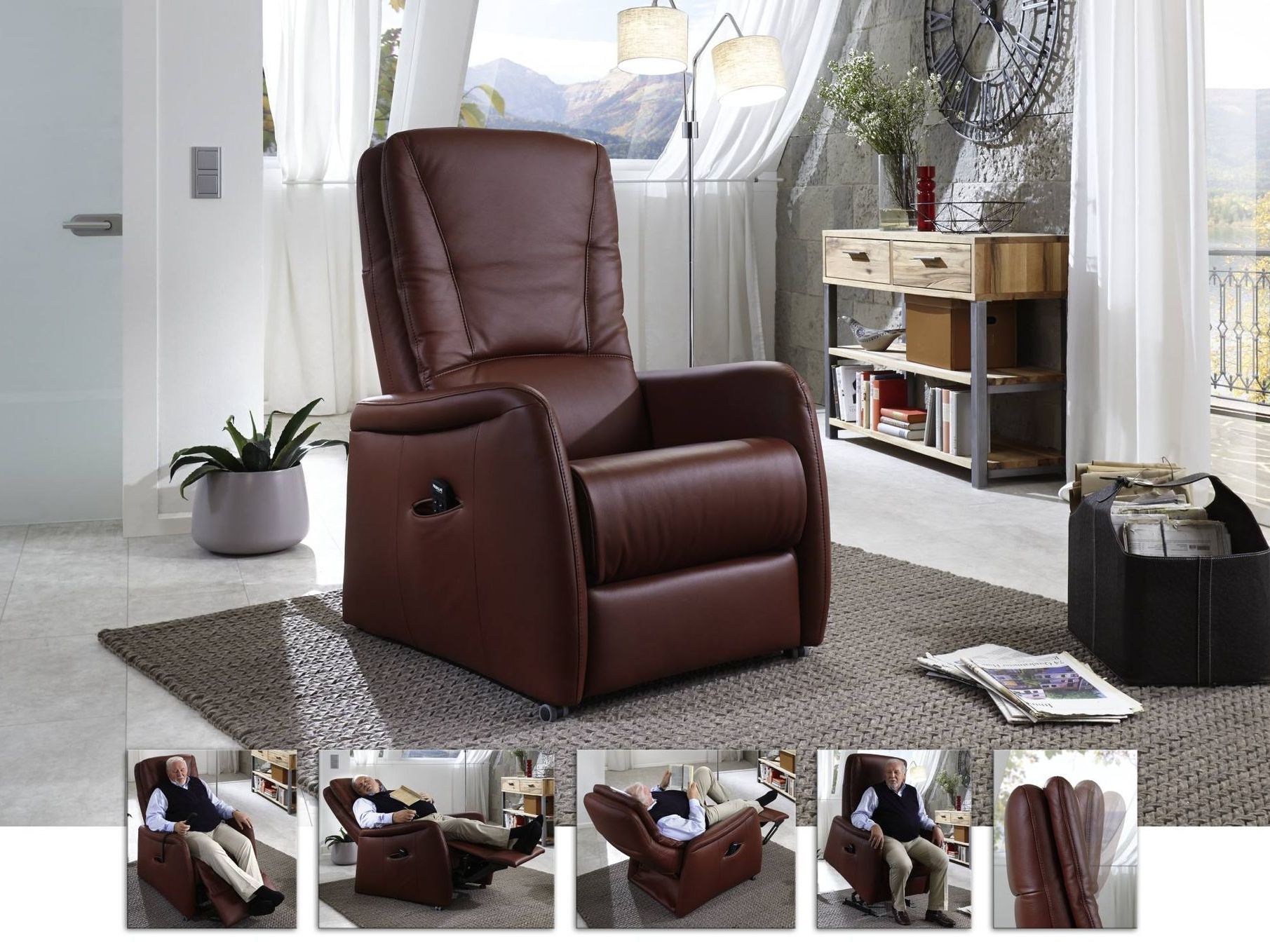 Fauteuil relax électrique HU-AP15035 Hukla Au Logis Ameublements