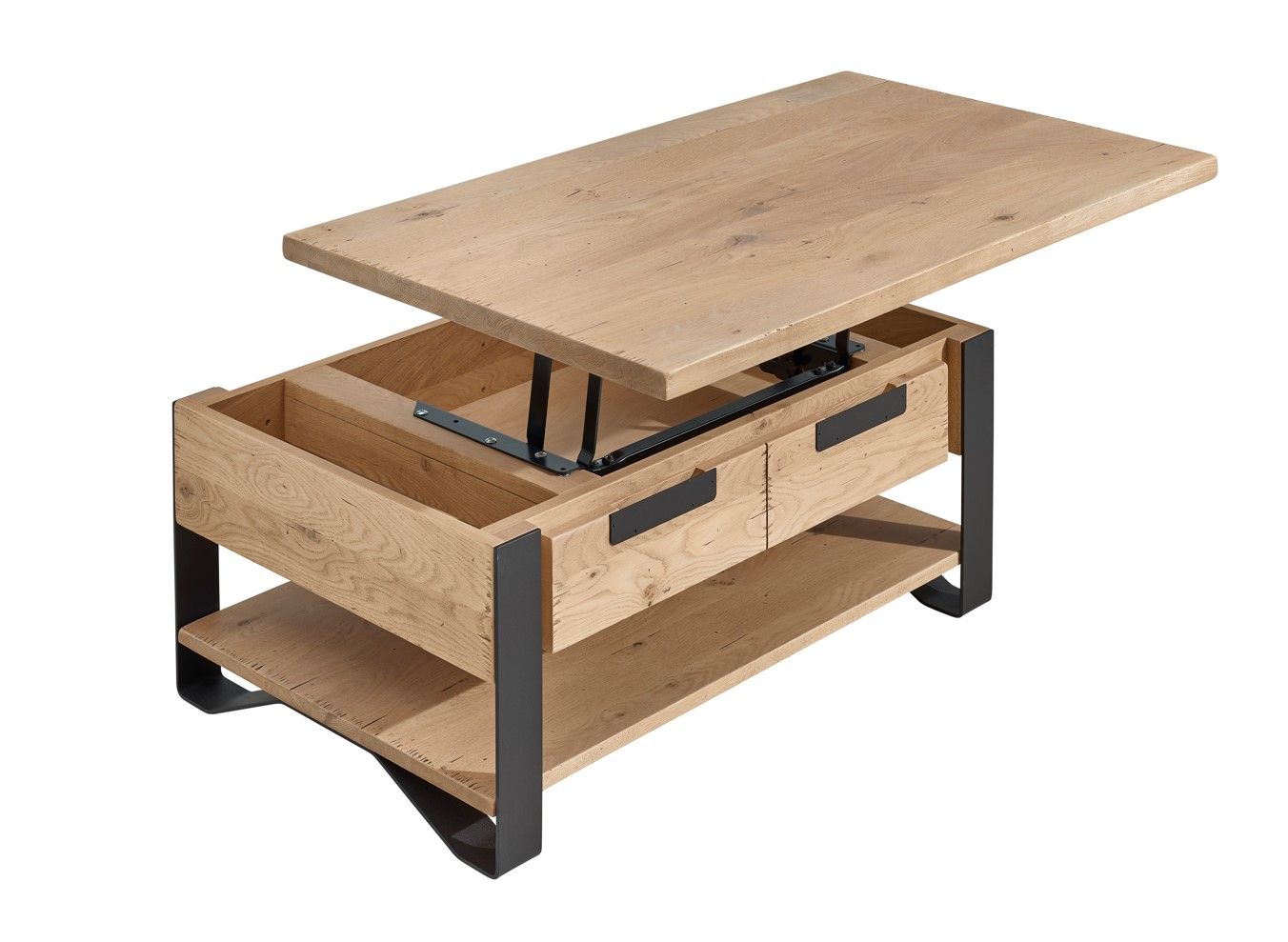 Table basse rectangulaire dînette en bois Hudson Les Ateliers de Langres Au Logis Ameublements