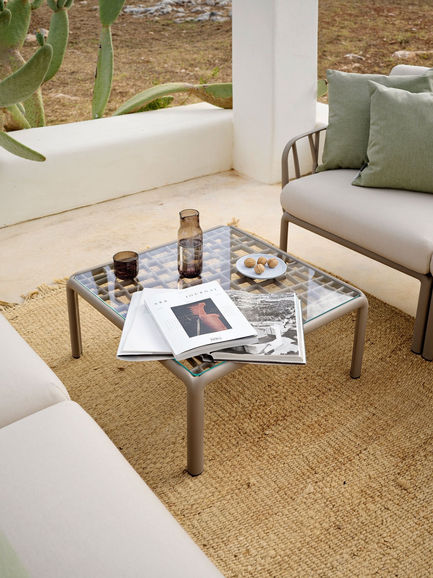 Table basse Tavolino/Tavolino Vetro Komodo Nardi Au Logis Ameublements