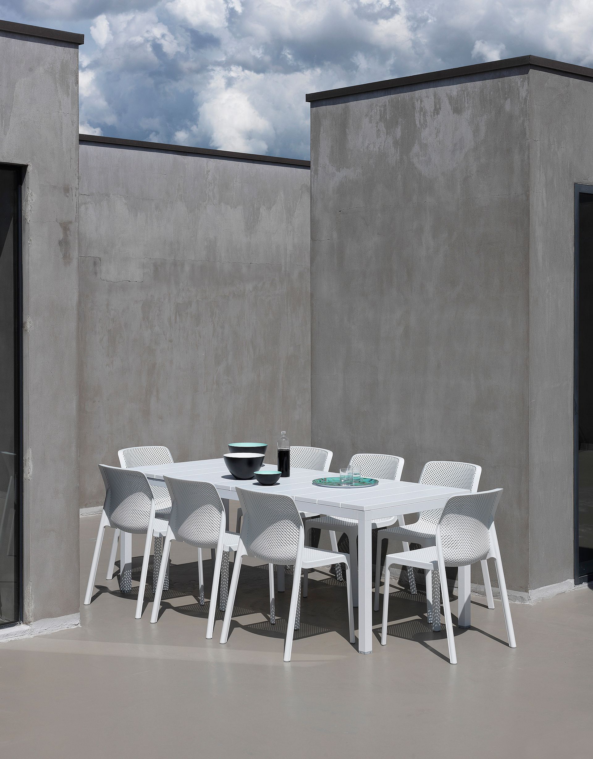 Table de jardin Rio Alu 140 Extensible Nardi Au Logis Ameublements