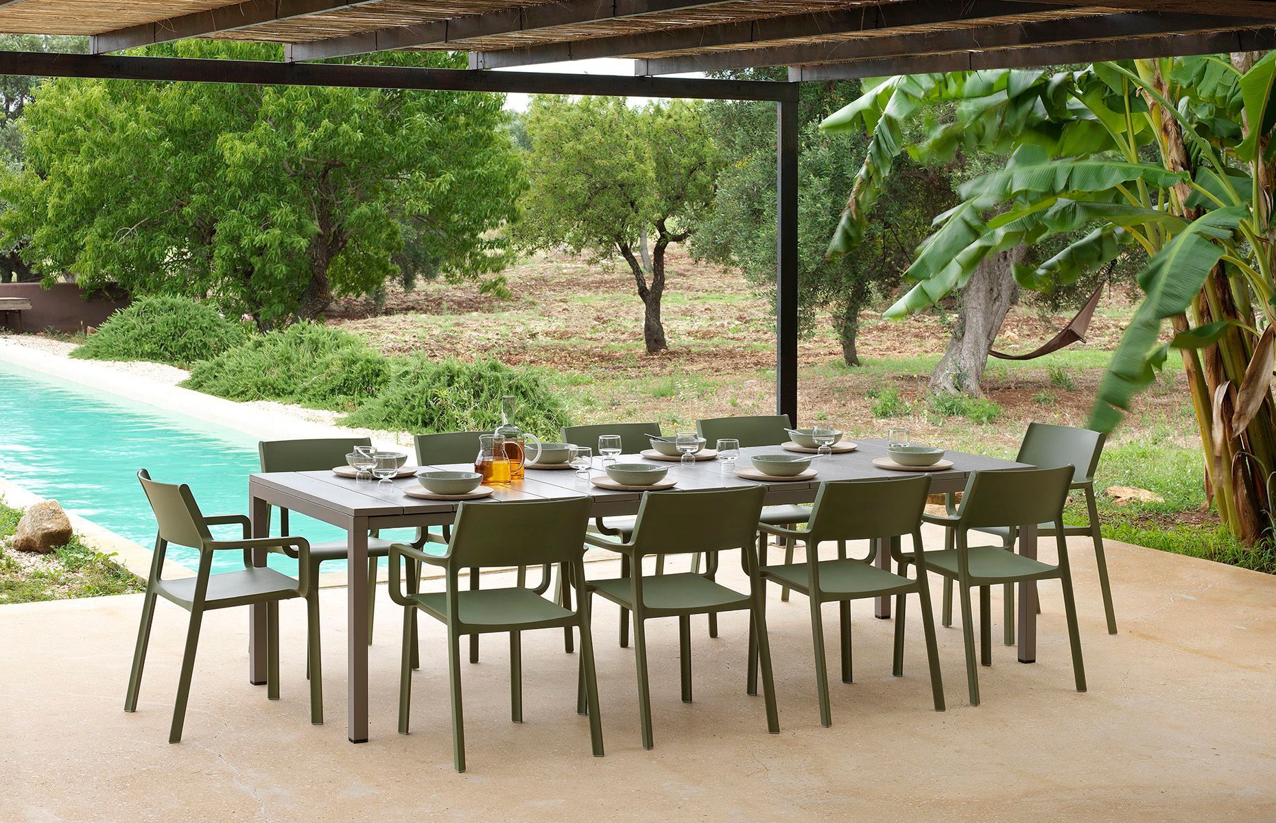 Table de jardin Rio Alu 210 Extensible Nardi Au Logis Ameublements