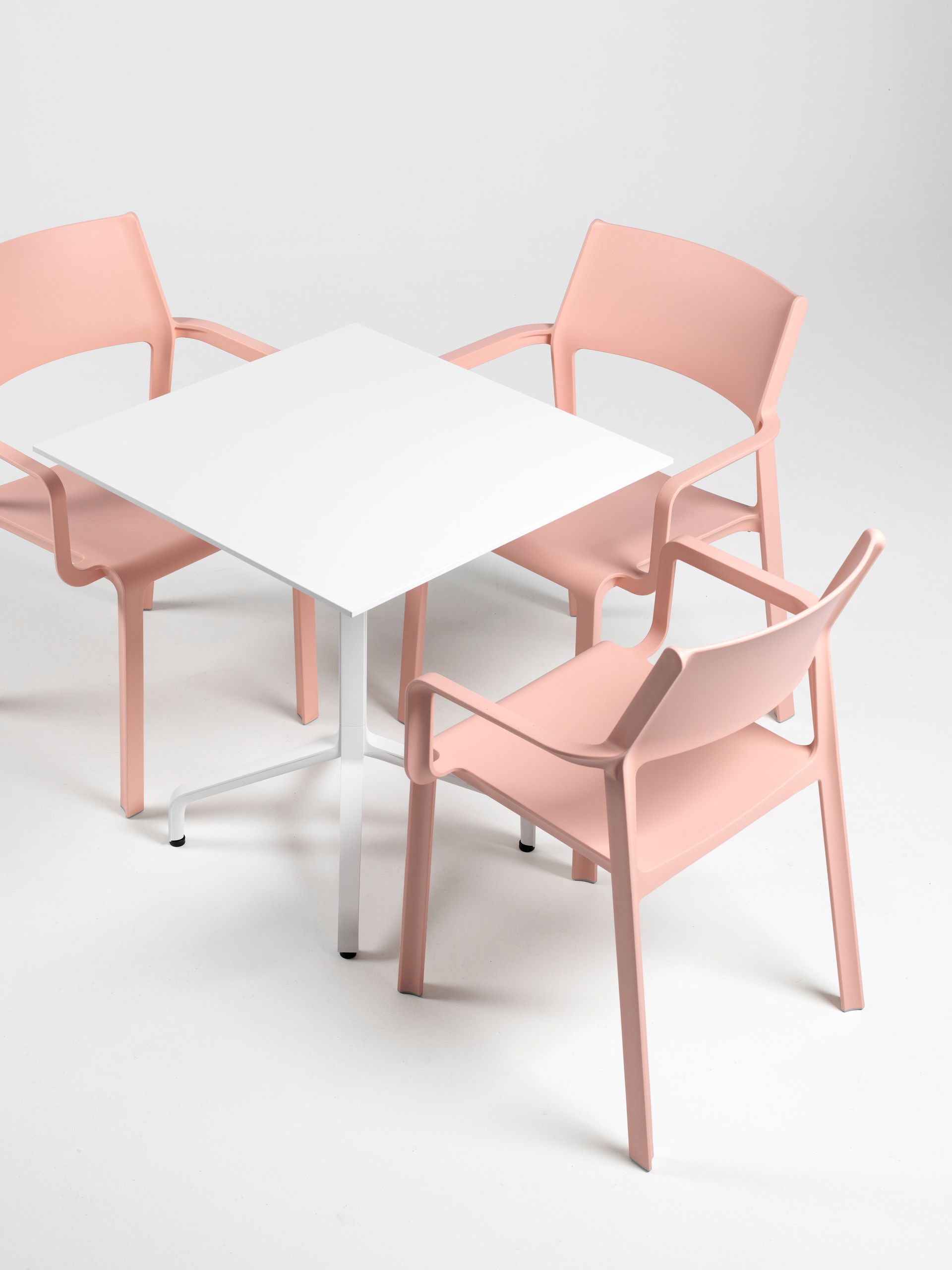 Table de jardin rabattable Base Frasca Mini Folding + Piano Laminate 80x80 Nardi Au Logis Ameublements