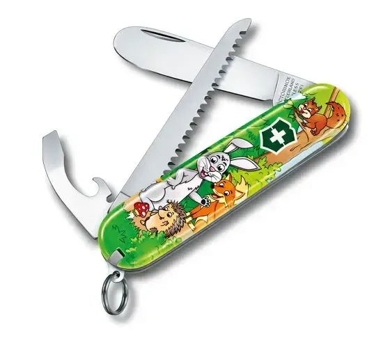 Couteau suisse enfant Sets pour enfant My First Victorinox, édition animaux + cahier de coloriage Victorinox Au Logis Ameublements