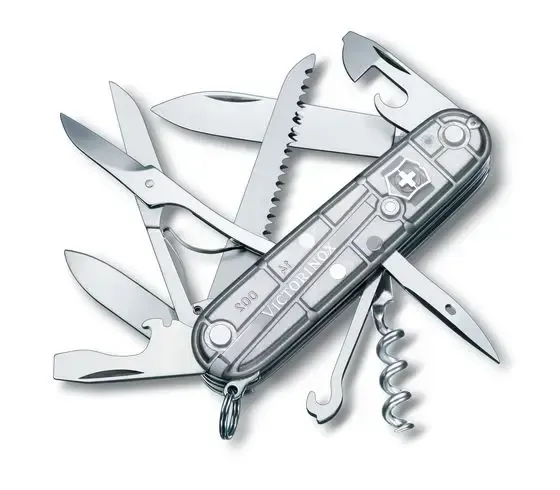 Couteau suisse Huntsman, 91 mm, silver transparent Victorinox Au Logis Ameublements