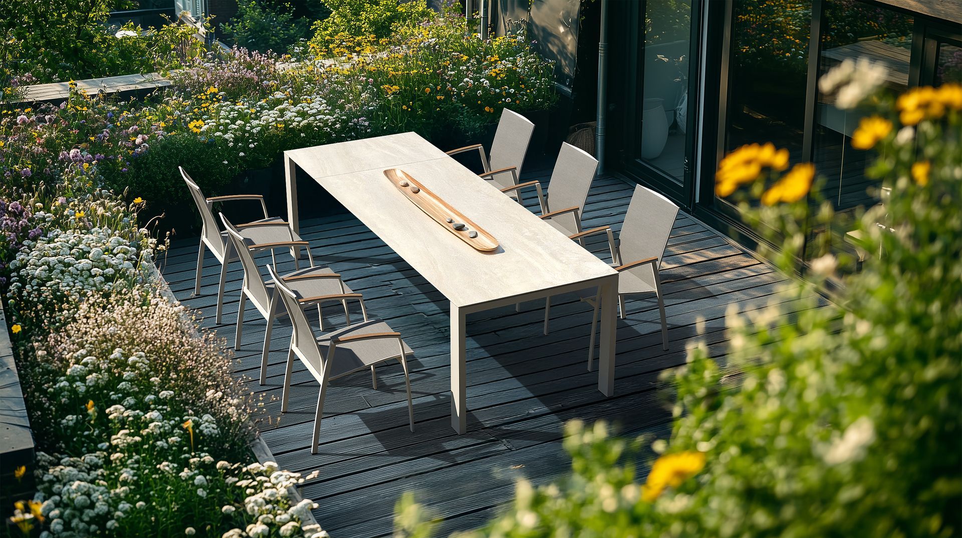 Table de jardin Etna fixe ou à rallonge(s) Sit-Mobilia Au Logis Ameublements