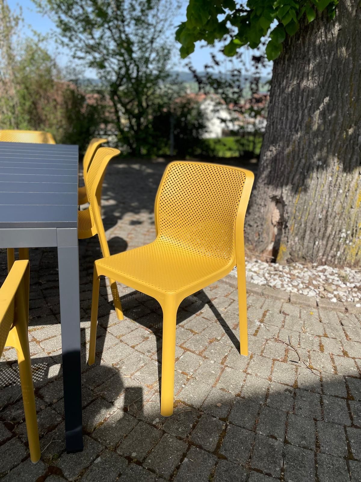Table Rio Alu Extensible Chaise Bit et Fauteuil Net Nardi Au Logis Ameublements
