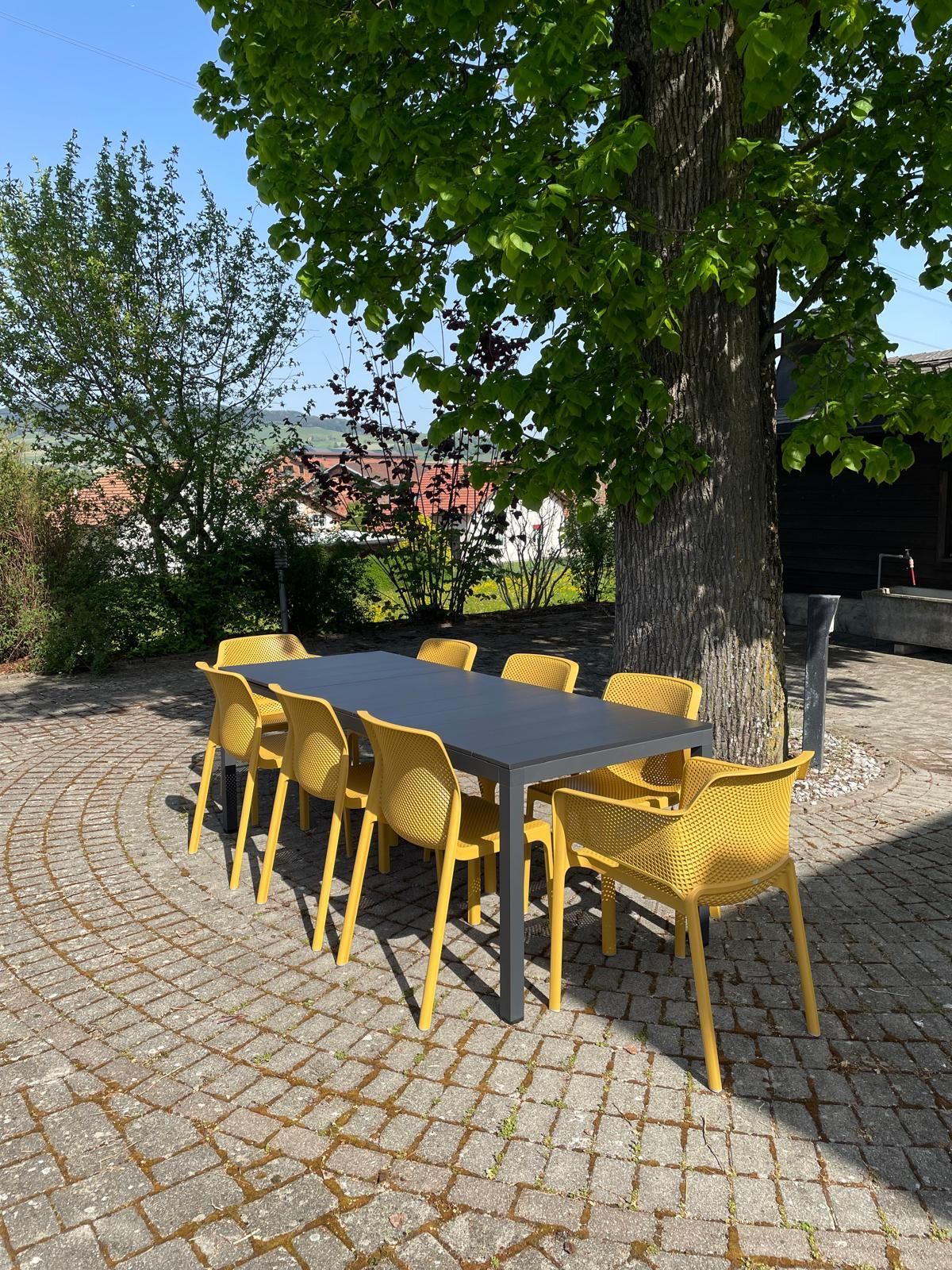 Table Rio Alu Extensible Chaise Bit et Fauteuil Net Nardi Au Logis Ameublements
