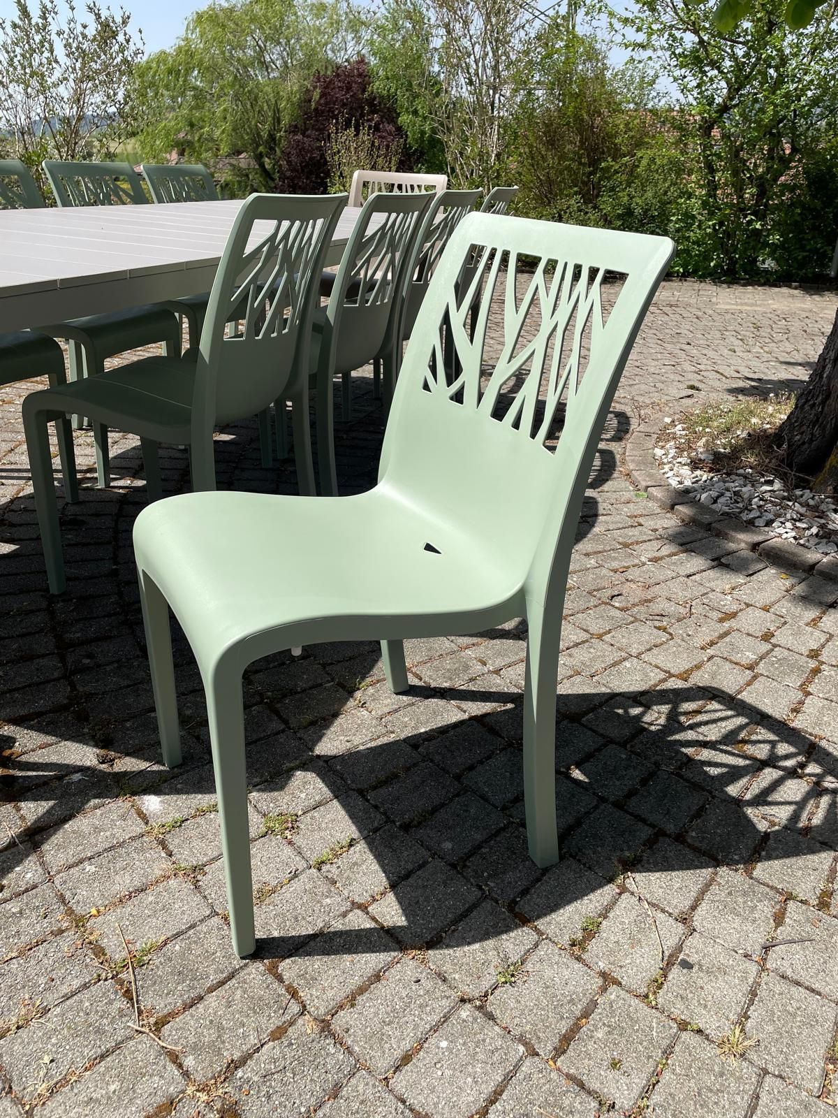 Table Rio Alu 210 Chaise Vegetal Fauteuil Vegetal Nardi Grosfillex Au Logis Ameublements
