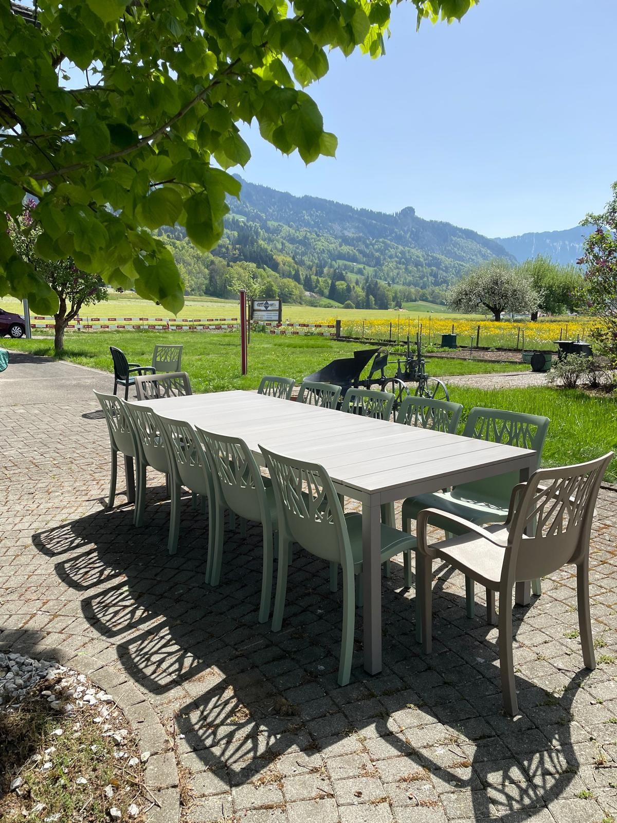 Table Rio Alu 210 Chaise Vegetal Fauteuil Vegetal Nardi Grosfillex Au Logis Ameublements