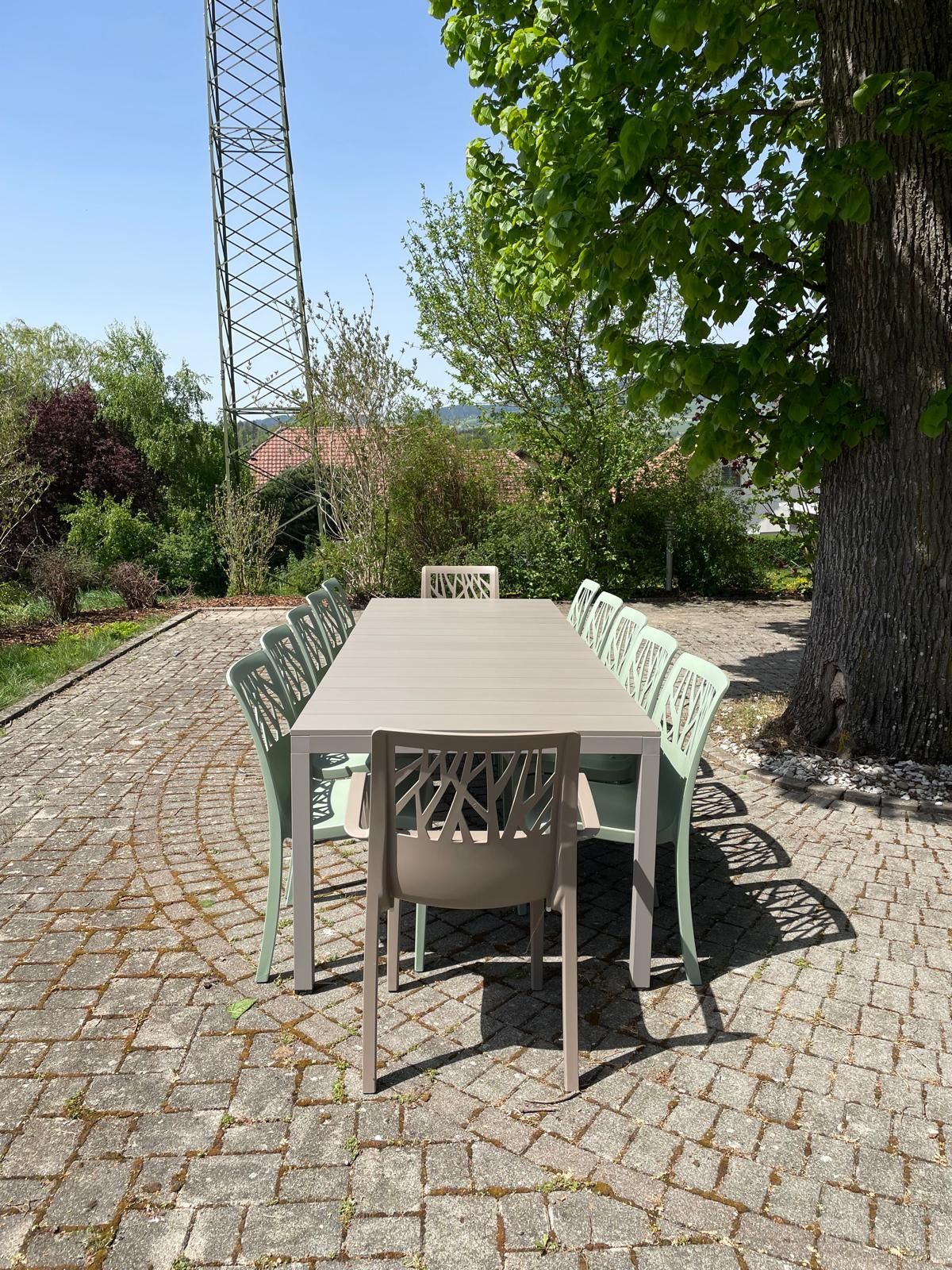 Table Rio Alu 210 Chaise Vegetal Fauteuil Vegetal Nardi Grosfillex Au Logis Ameublements