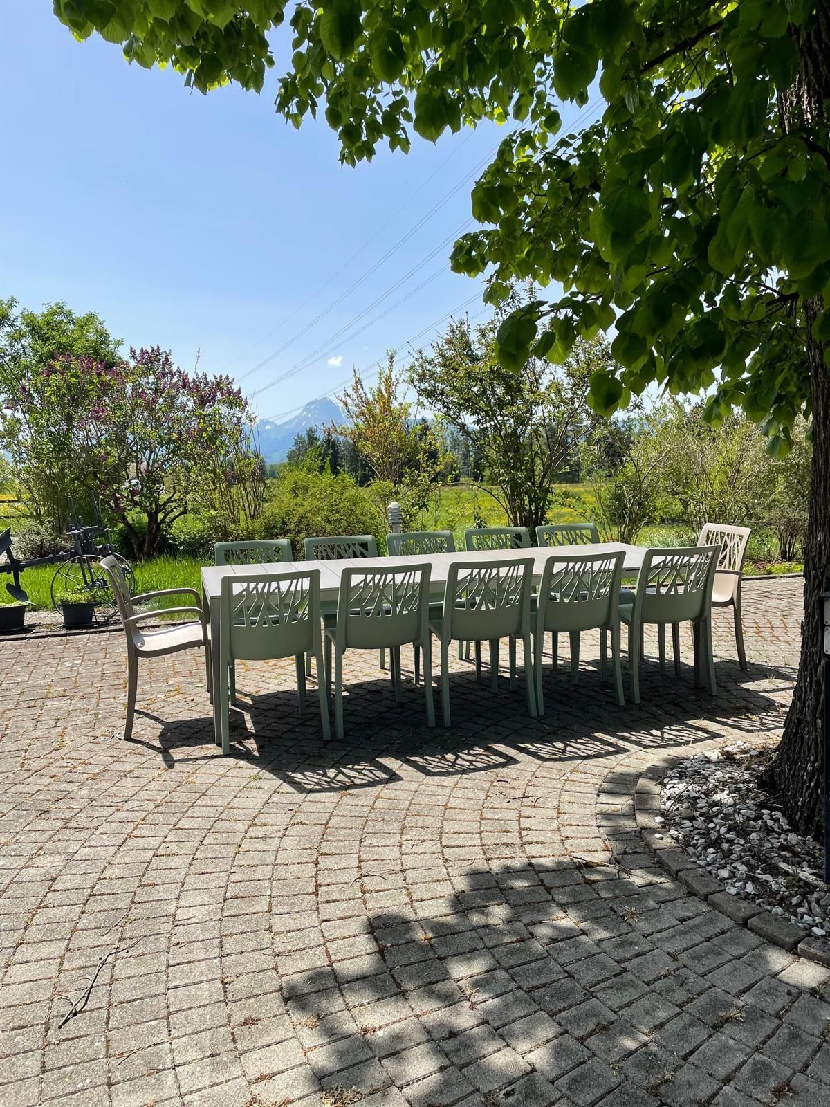 Table Rio Alu 210 Chaise Vegetal Fauteuil Vegetal Nardi Grosfillex Au Logis Ameublements