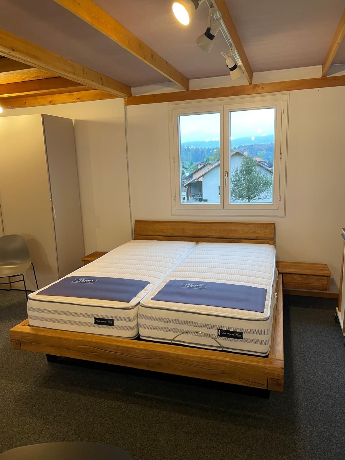 Cadre de lit avec tête de lit Unika Chêne Cinall Au Logis Ameublements