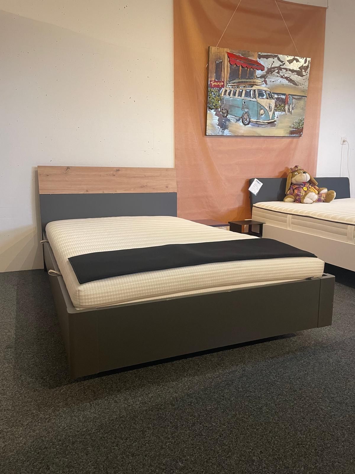 Cadre de lit suspendu avec tête de lit 65331 Setup Omlin Au Logis Ameublements