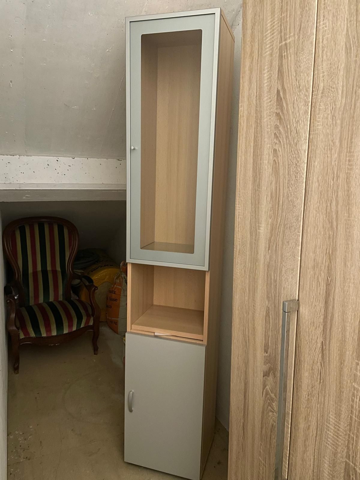 Meuble compact 1 porte niche 1 porte vitrée 1415 Window Omlin Au Logis Ameublements