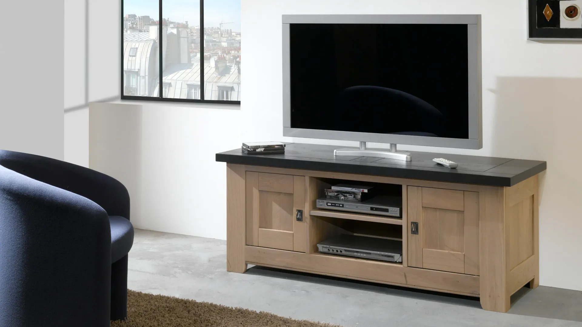 Meuble TV bois Withney Les Ateliers de Langres