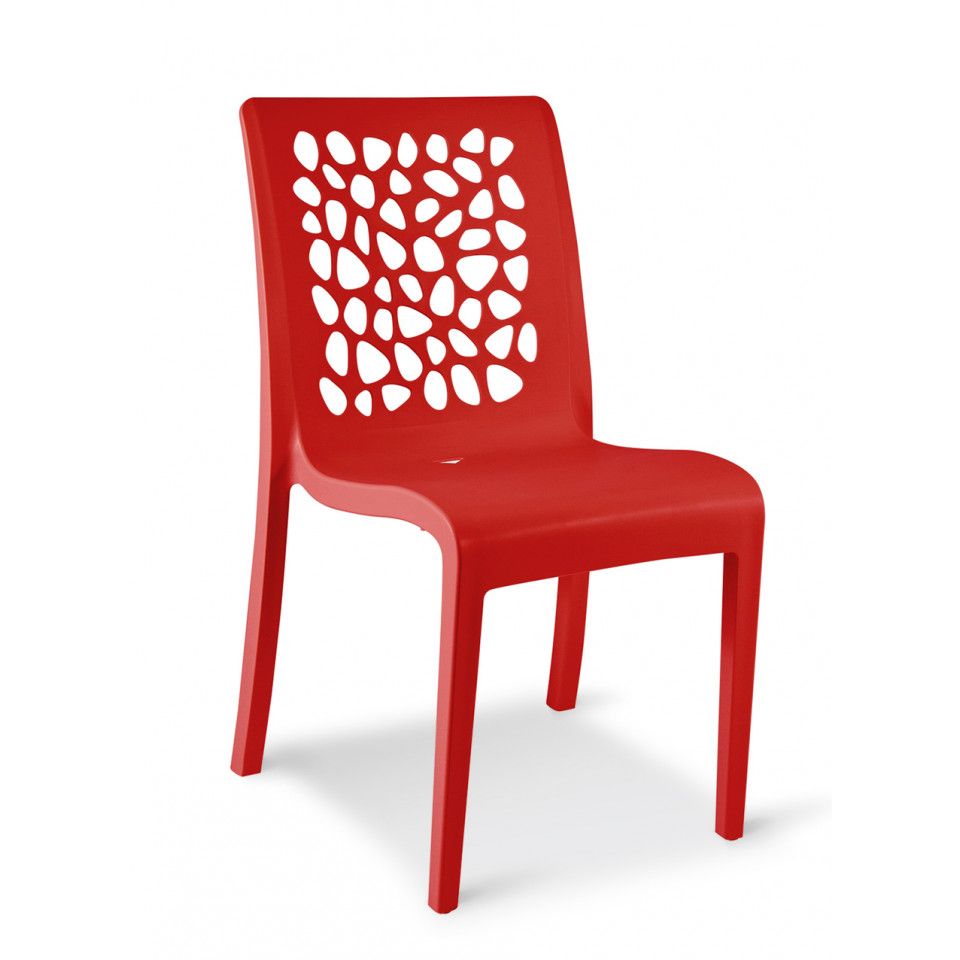 Chaise Tulipe Rouge Architectural Grosfillex