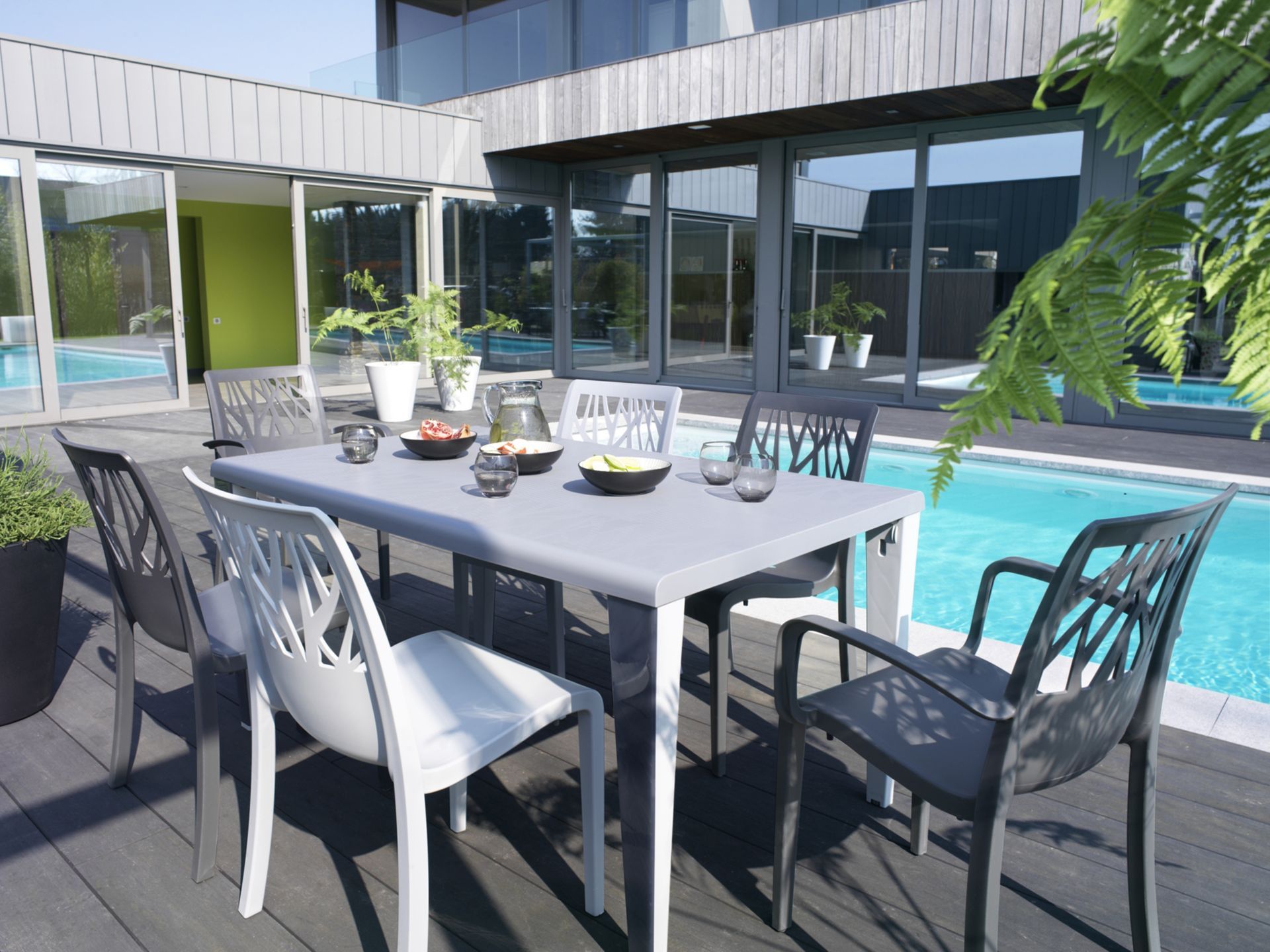 Fauteuil Vegetal Anthracite Grosfillex