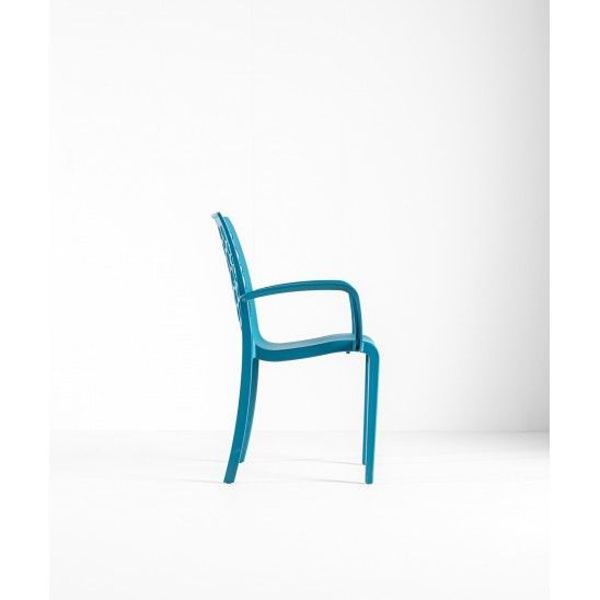 Fauteuil Tulipe leu Minéral Grosfillex Au Logis Ameublements