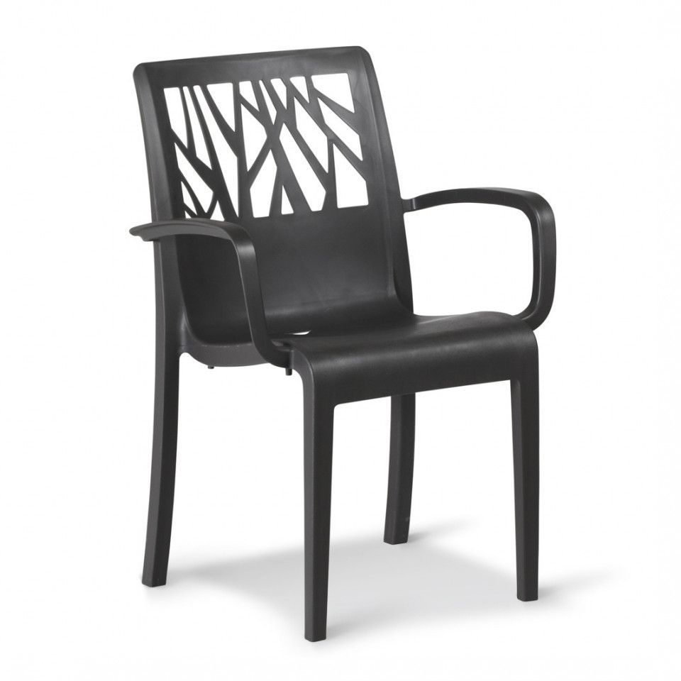 Fauteuil Vegetal Noir Grosfillex