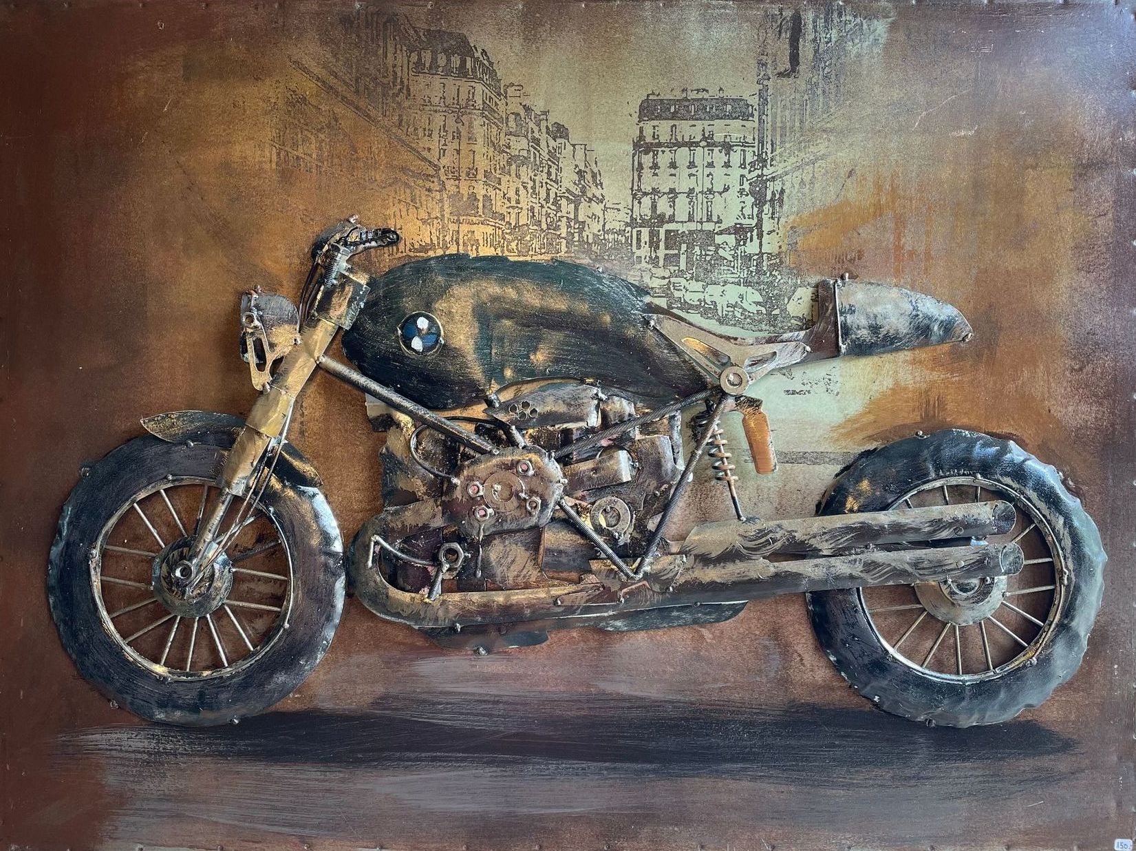 Cadre métal 3D Moto Au Logis Ameublements