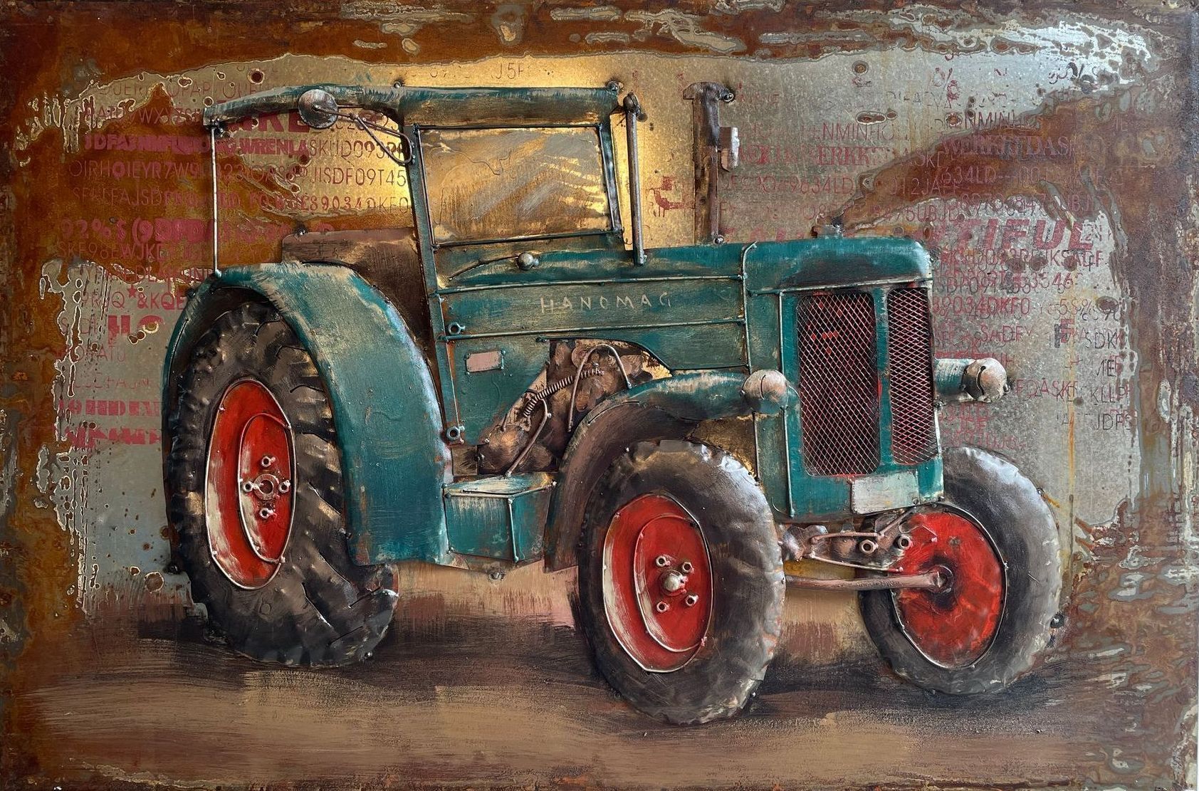 Cadre métal 3D Tracteur Au Logis Ameublements