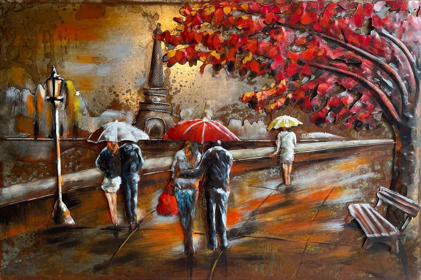 Cadre métal 3D Automne Paris Au Logis Ameublements