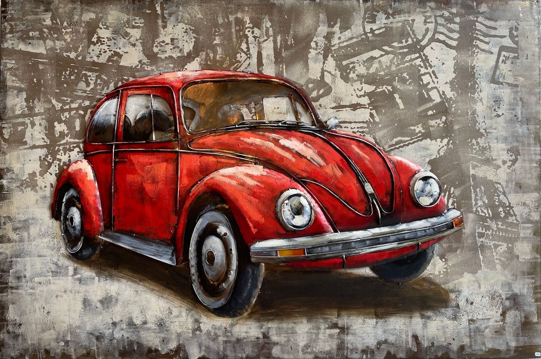 Cadre métal 3D Coccinelle WW Au Logis Ameublements