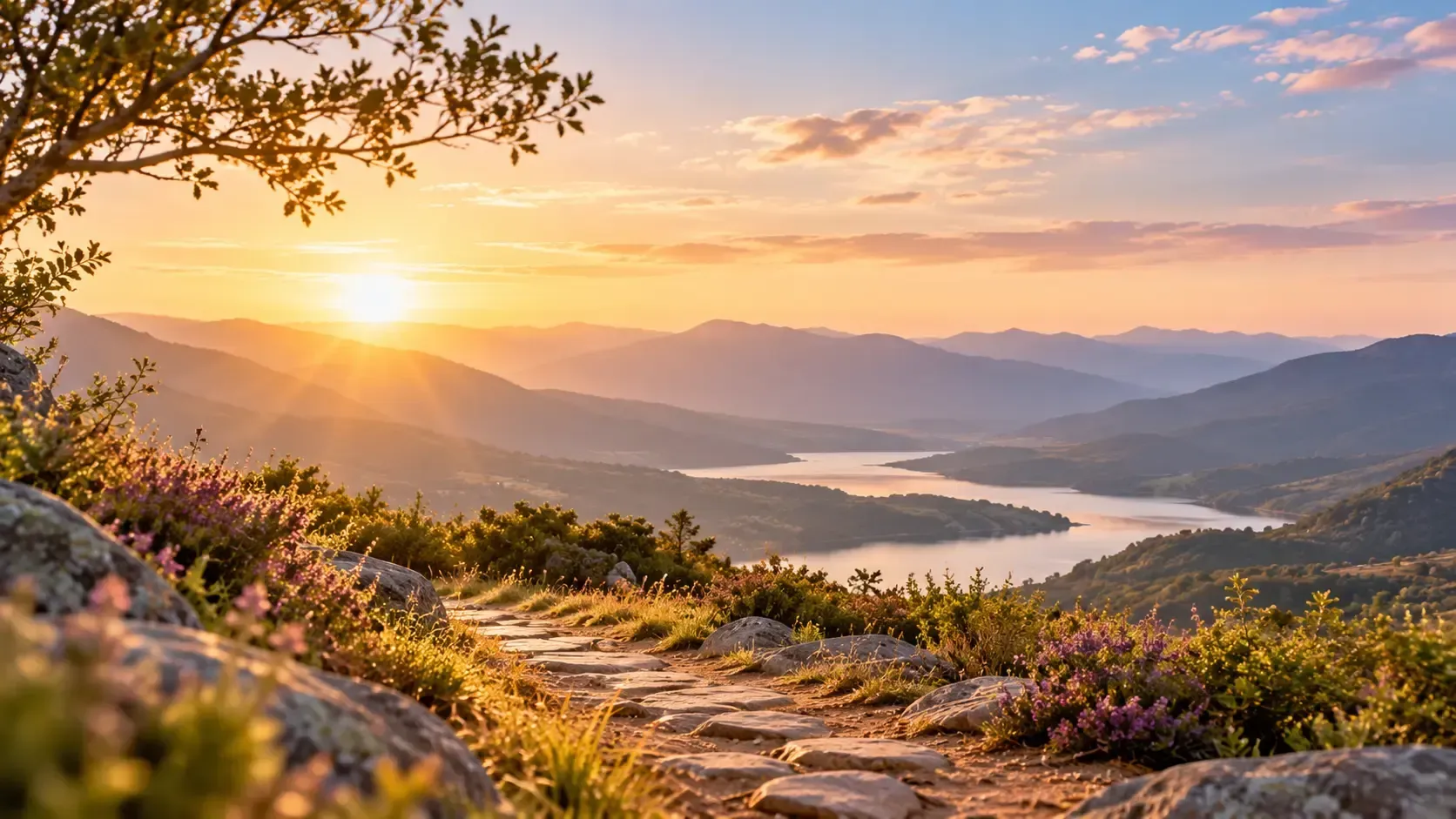 Paisaje relacionado con bienestar y recuperación emocional