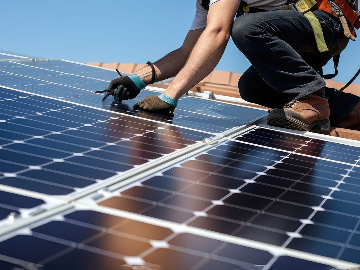 Pose de panneaux photovoltaïques