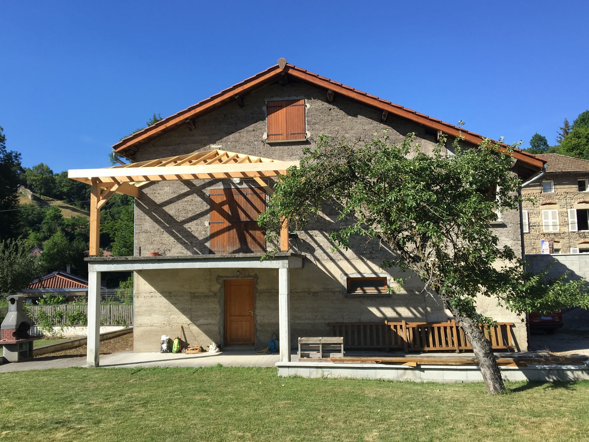 Charpente traditionnelle en bois