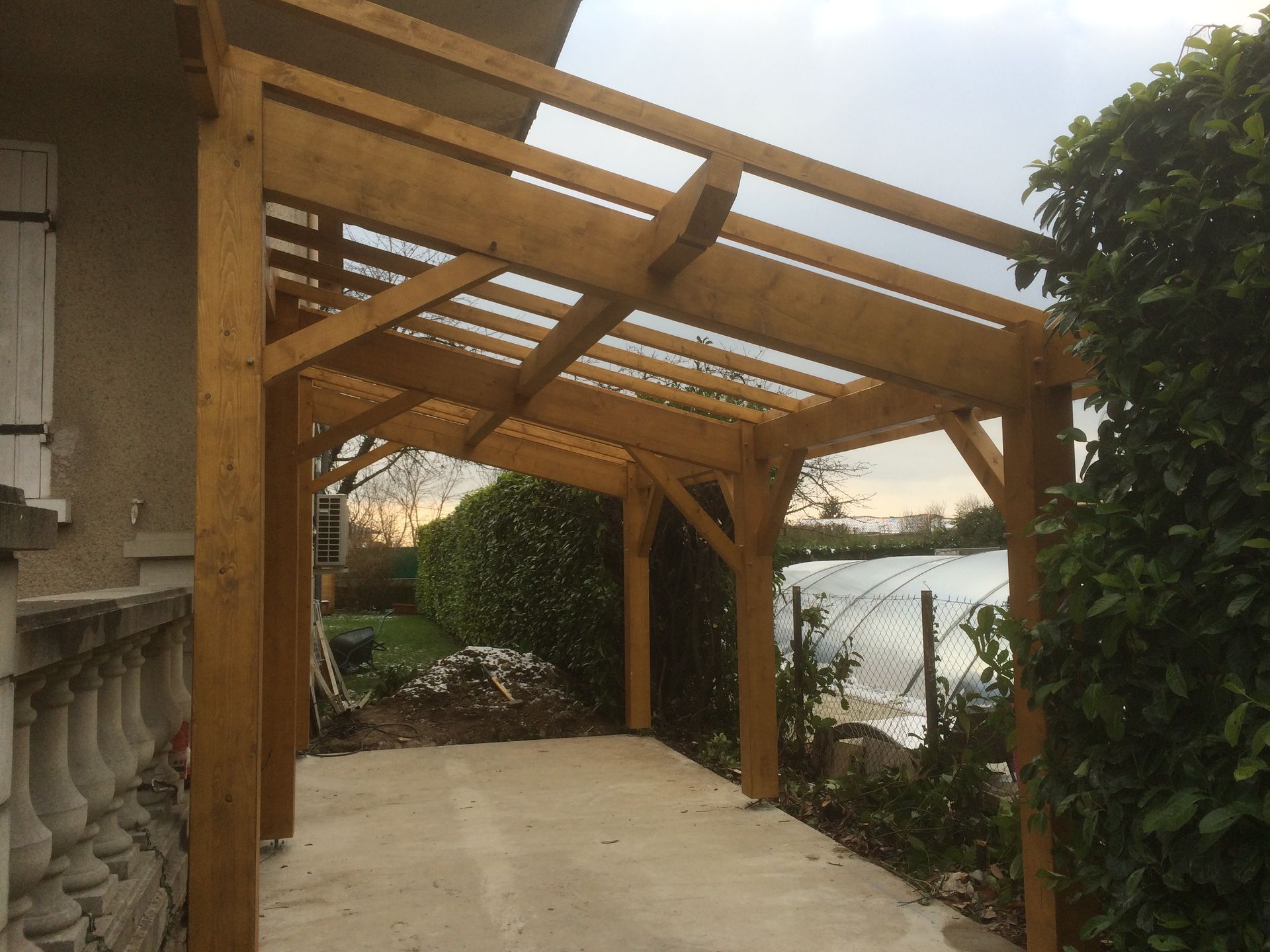 Installation de charpente en bois