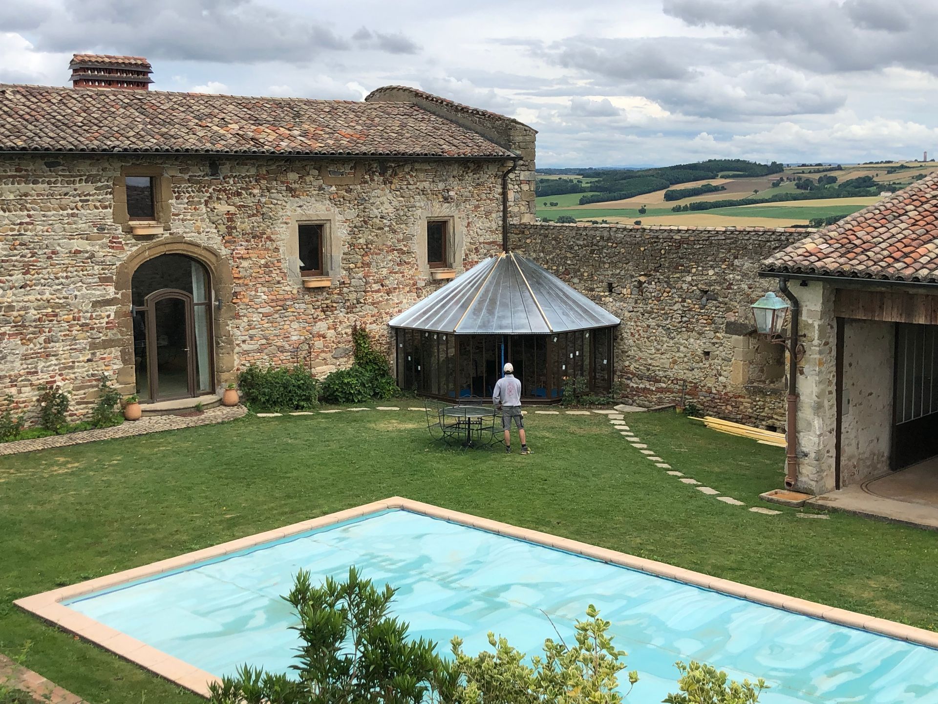 Couverture en joint debout