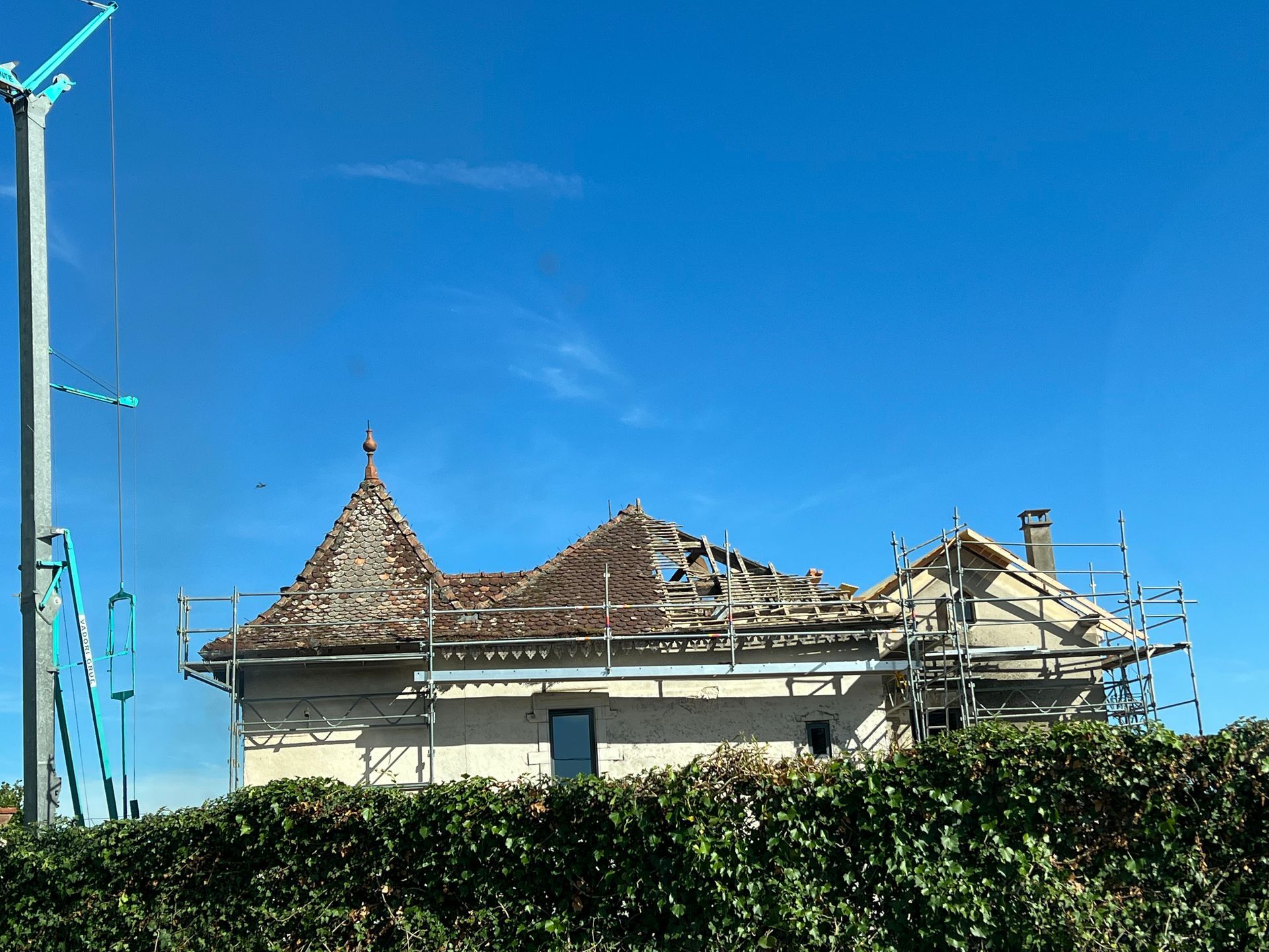 Installation de toiture en tuiles