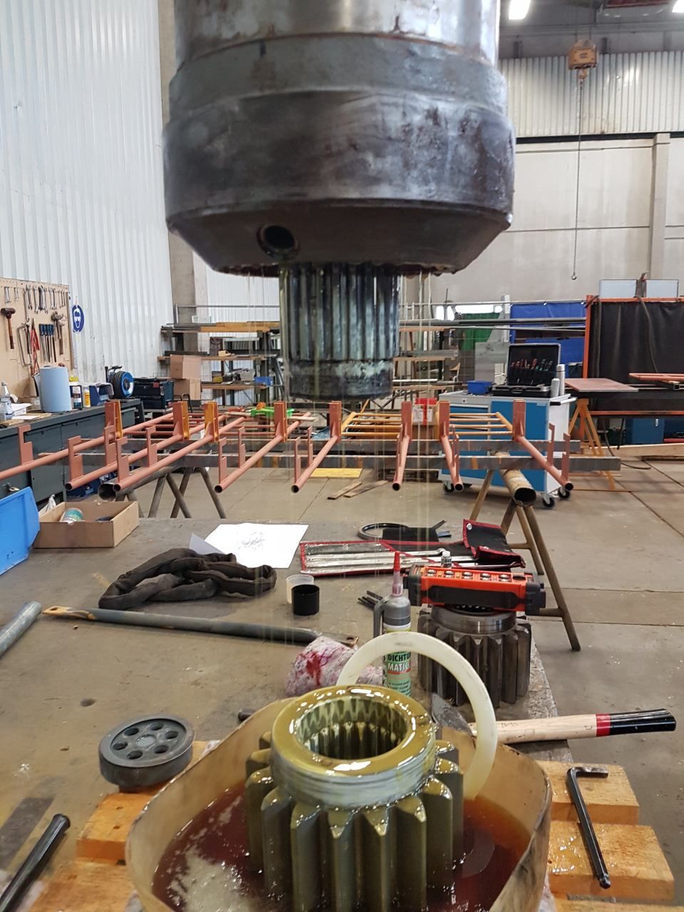 Maschinenteile, die von Montageservice Kundt gepflegt werden