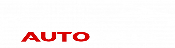 Punainen teksti &rdquo;AUTO&rdquo; valkoisella taustalla