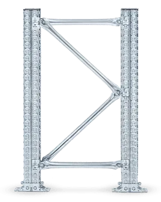 Una estructura de metal con la letra n en ella