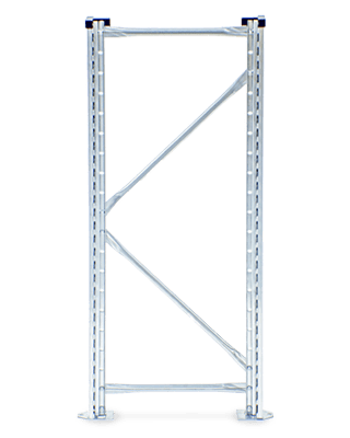 Un marco de metal que parece una puerta sobre un fondo blanco.
